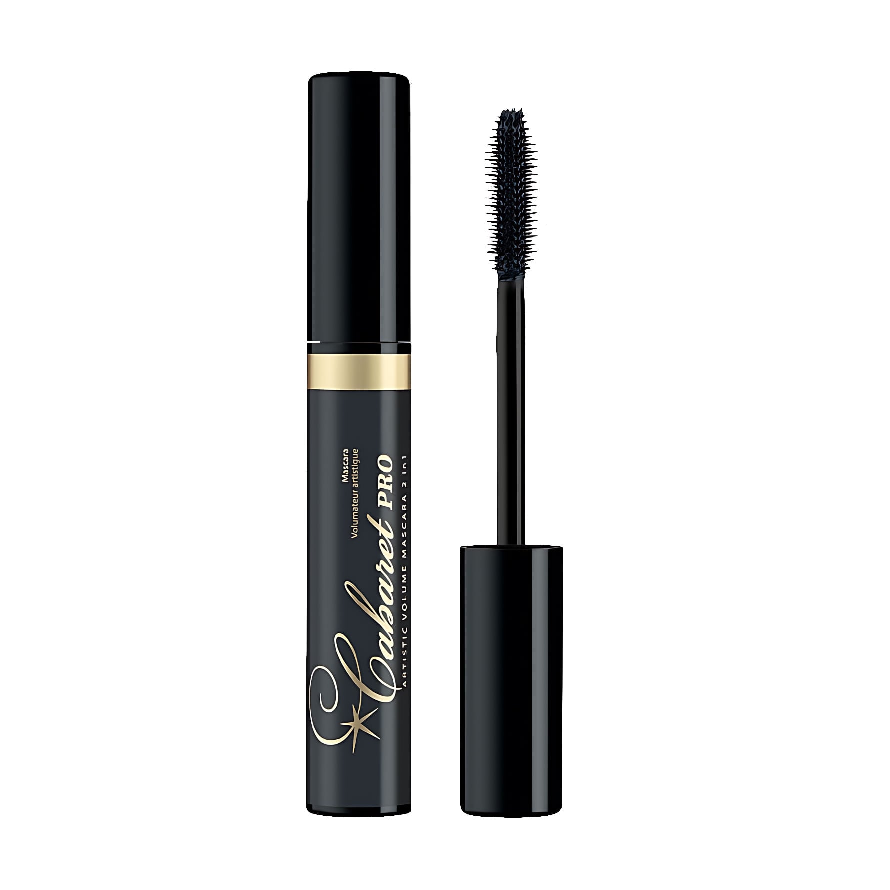 Туш для вій 2 в 1 CHEREL Cabaret Pro Artistic Volume Mascara 2 In 1 зі сценічним ефектом Black, 10 мл